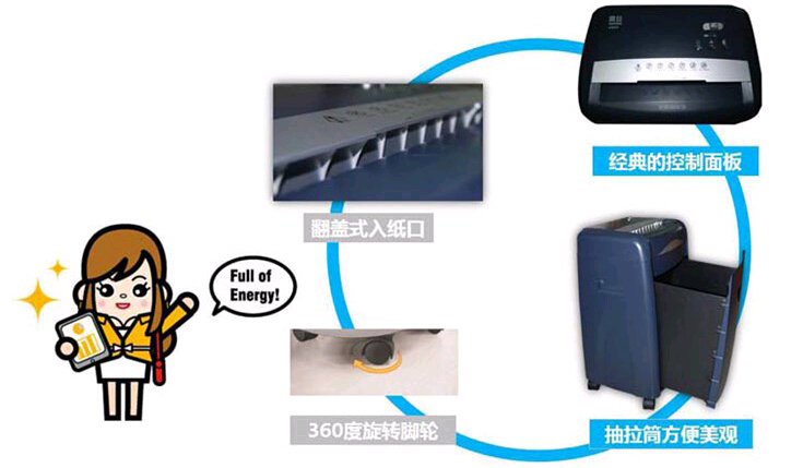 震旦AS078碎紙機設計